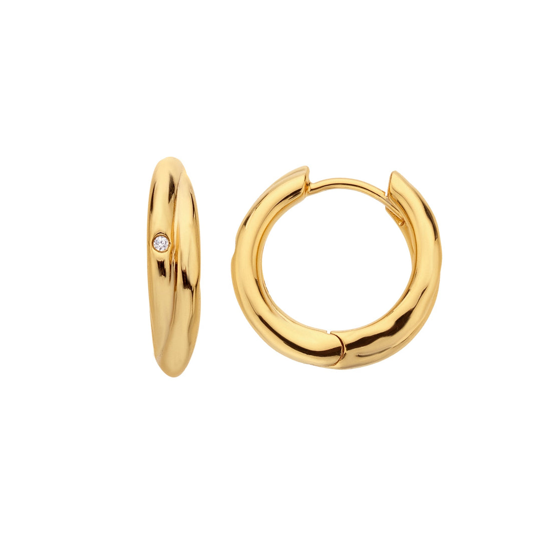 18ct Gold HD X JJ Aura Hoop Earring DE812Hot Diamonds x Jac JossaDE812