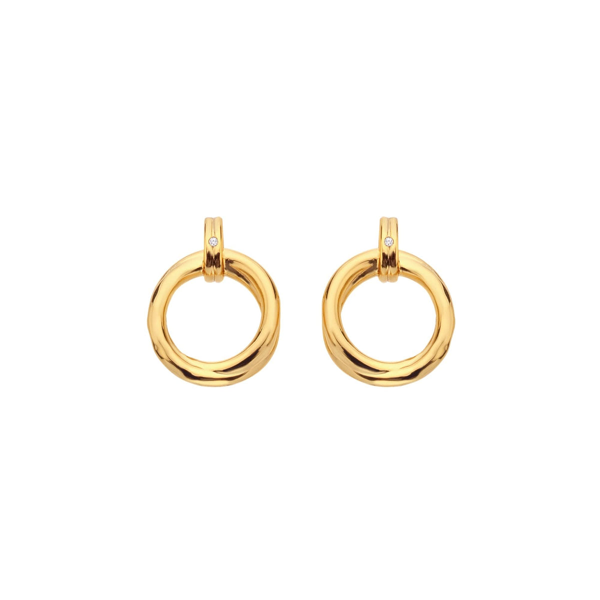 18ct Gold HD X JJ Aura Stud Earring DE813Hot Diamonds x Jac JossaDE813