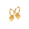 18ct Gold HD X JJ Essence Heart Huggie Earring DE808Hot Diamonds x Jac JossaDE808