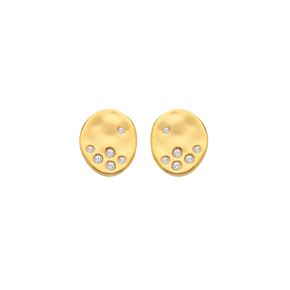 18ct Gold HD X JJ Illuminate Stud Earring DE809Hot Diamonds x Jac JossaDE809