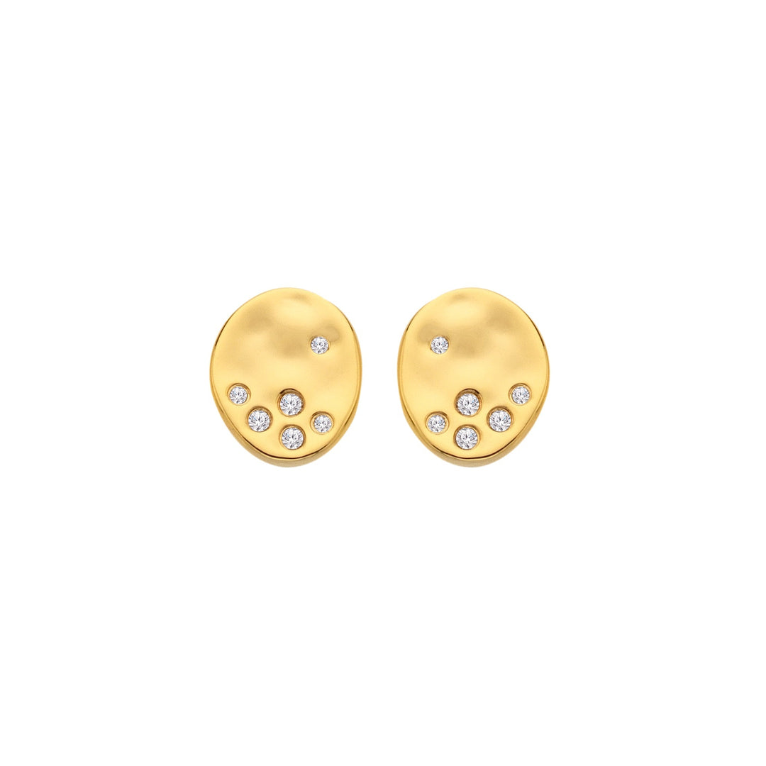 18ct Gold HD X JJ Illuminate Stud Earring DE809Hot Diamonds x Jac JossaDE809