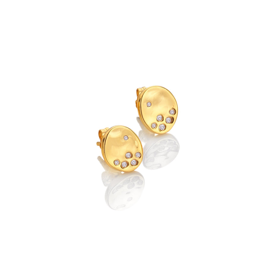 18ct Gold HD X JJ Illuminate Stud Earring DE809Hot Diamonds x Jac JossaDE809