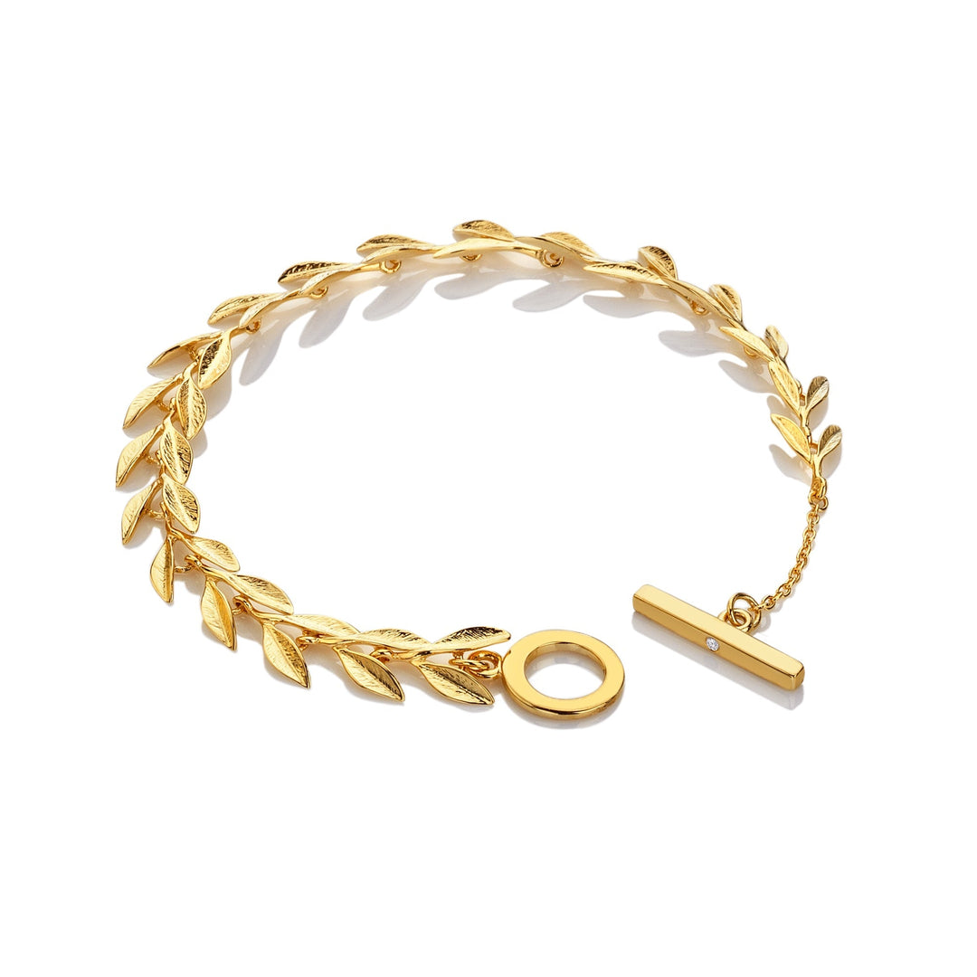 18ct Gold HD X TG Laurel Bracelet DL688Hot Diamonds x Tasha GhouriDL688