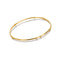 18ct Gold HD X TG Organic White Topaz Bangle DC199Hot Diamonds x Tasha GhouriDC199