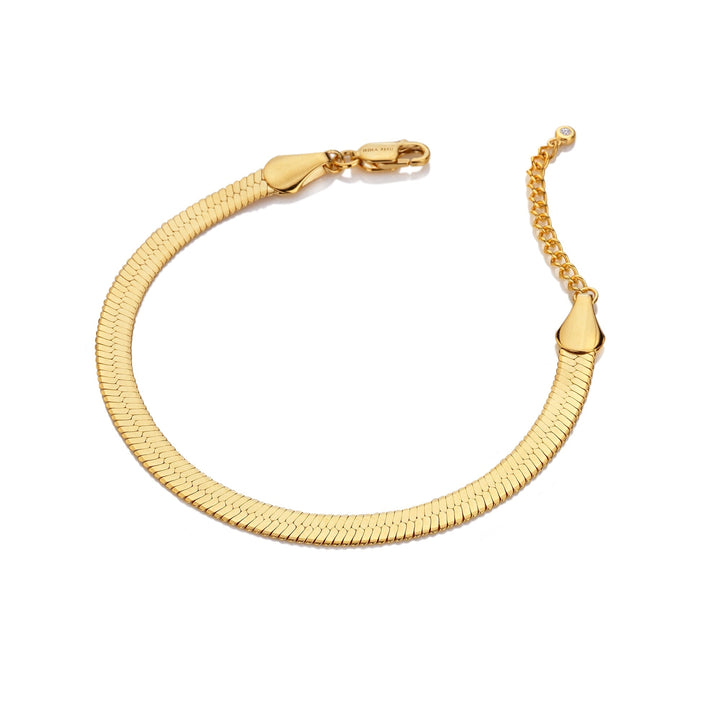 18ct Gold HD X TG Snake Chain Bracelet DL686Hot Diamonds x Tasha GhouriDL686