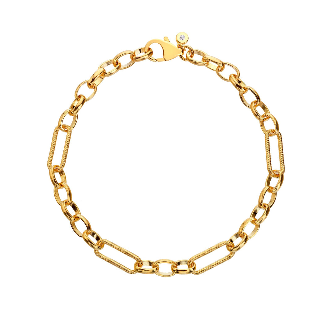 18ct Gold HD X TG Statement Link Bracelet DL685Hot Diamonds x Tasha GhouriDL685