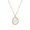 18ct Gold Plated Silver Calm Mother Of Pearl Pendant DP842Hot Diamonds x Jac JossaDP842