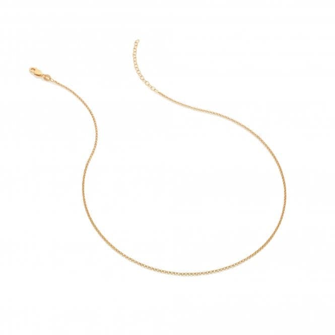 18ct Gold Plated Silver Embrace Belcher Chain - 40 - 45cm CH102Hot Diamonds x Jac JossaCH102