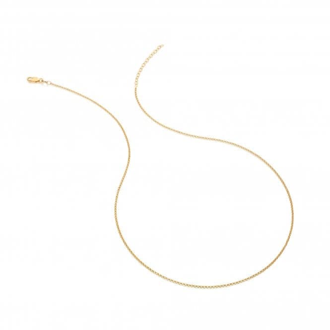 18ct Gold Plated Silver Embrace Belcher Chain - 45 - 50cm CH103Hot Diamonds x Jac JossaCH103