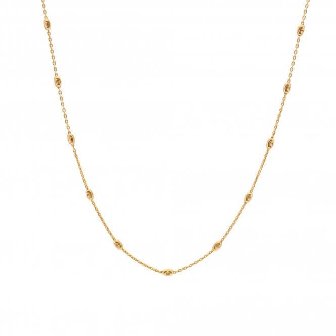 18ct Gold Plated Silver Embrace Oval Cable Chain - 40 - 45cm CH106Hot Diamonds x Jac JossaCH106