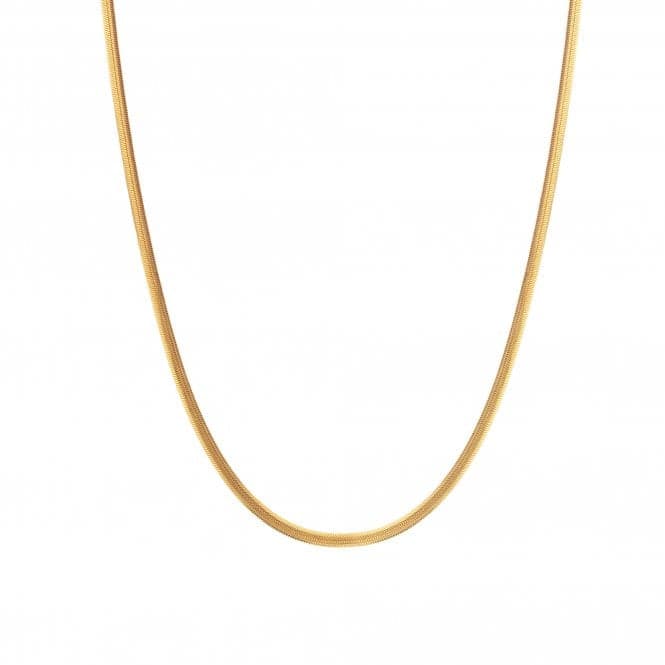 18ct Gold Plated Silver Embrace Oval Snake Chain - 40 - 45cm CH101Hot Diamonds x Jac JossaCH101