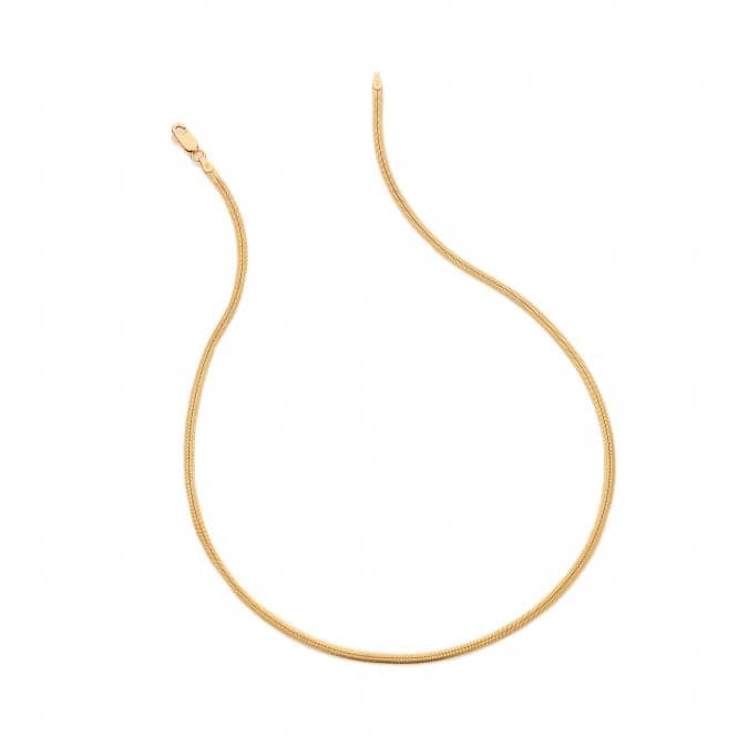 18ct Gold Plated Silver Embrace Oval Snake Chain - 40 - 45cm CH101Hot Diamonds x Jac JossaCH101