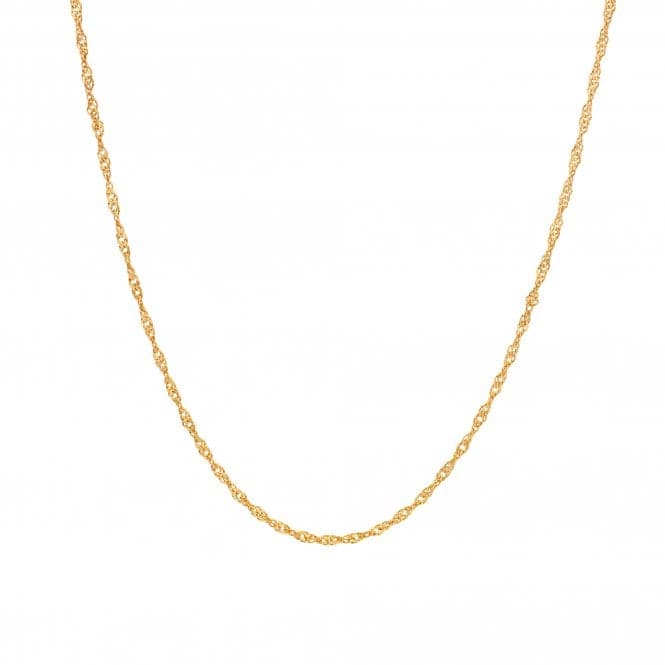 18ct Gold Plated Silver Embrace Singapore Chain - 40 - 45cm CH105Hot Diamonds x Jac JossaCH105