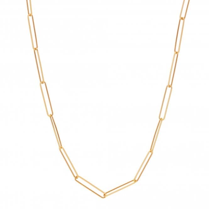 18ct Gold Plated Silver Embrace Square Wired Chain - 50cm CH110Hot Diamonds x Jac JossaCH110
