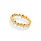18ct Gold Plated Sterling Silver Beach Ring DR225Hot Diamonds x Jac JossaDR225/XS