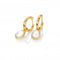 18ct Gold Plated Sterling Silver Calm Mother Of Pearl Earrings DE671Hot Diamonds x Jac JossaDE671