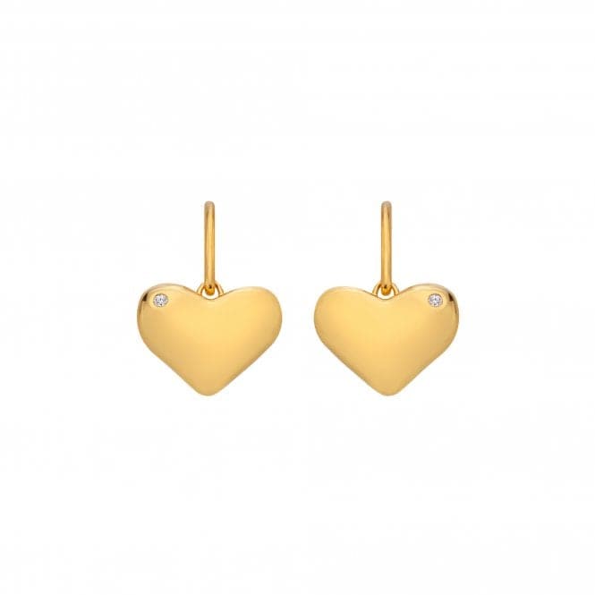18ct Gold Plated Sterling Silver Desire Hook Earrings DE782Hot Diamonds x Jac JossaDE782
