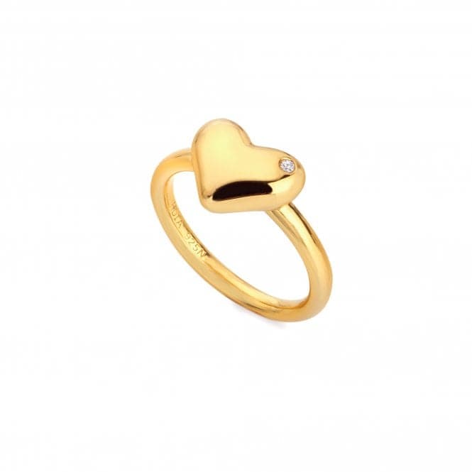 18ct Gold Plated Sterling Silver Desire Ring DR276Hot Diamonds x Jac JossaDR276/XS