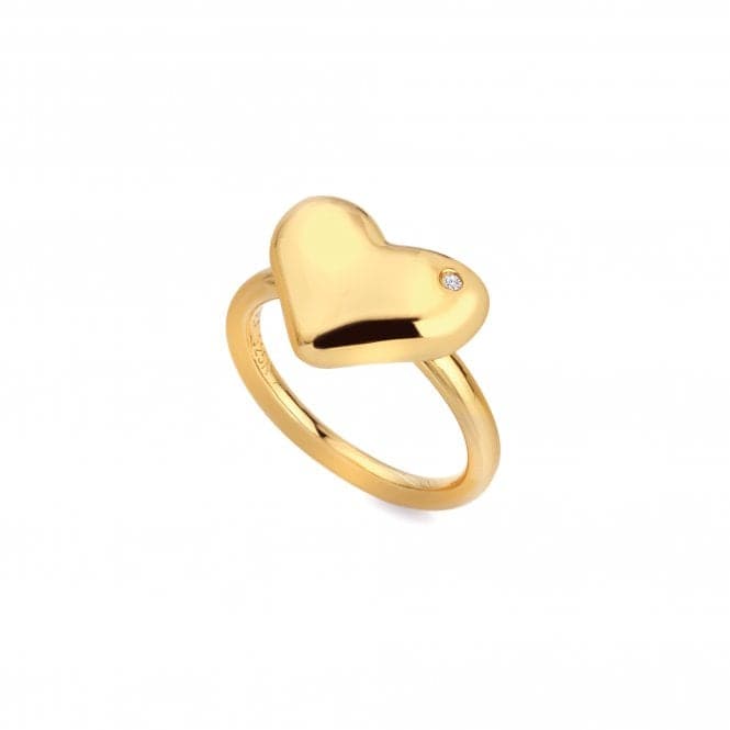 18ct Gold Plated Sterling Silver Desire Statement Ring DR277Hot Diamonds x Jac JossaDR277/XS