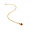 18ct Gold Plated Sterling Silver Heart Red Agate Pendant DP1001Hot Diamonds x GemstonesDP1001