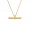 18ct Gold Plated Sterling Silver Hope Bar Pendant DP848Hot Diamonds x Jac JossaDP848