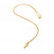 18ct Gold Plated Sterling Silver Letter T Pendant DP958Hot Diamonds x Jac JossaDP958