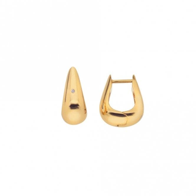 18ct Gold Plated Sterling Silver Soul Huggie Earrings DE661Hot Diamonds x Jac JossaDE661