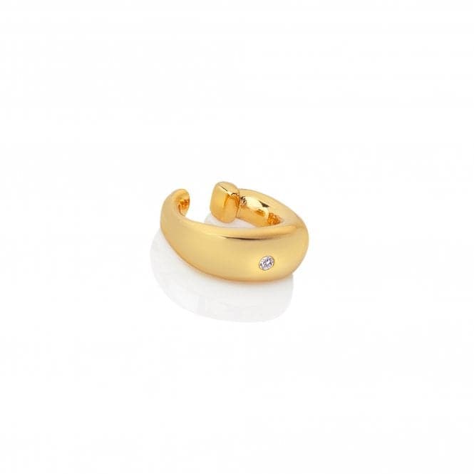 18ct Gold Plated Sterling Silver Soul Organic Ear Cuff DE663Hot Diamonds x Jac JossaDE663