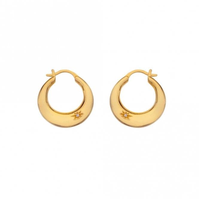 18ct Gold Plated Sterling Silver Soul Statement Earrings DE672Hot Diamonds x Jac JossaDE672