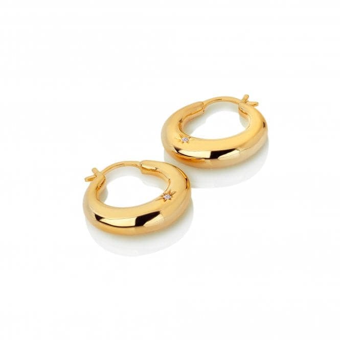 18ct Gold Plated Sterling Silver Soul Statement Earrings DE672Hot Diamonds x Jac JossaDE672