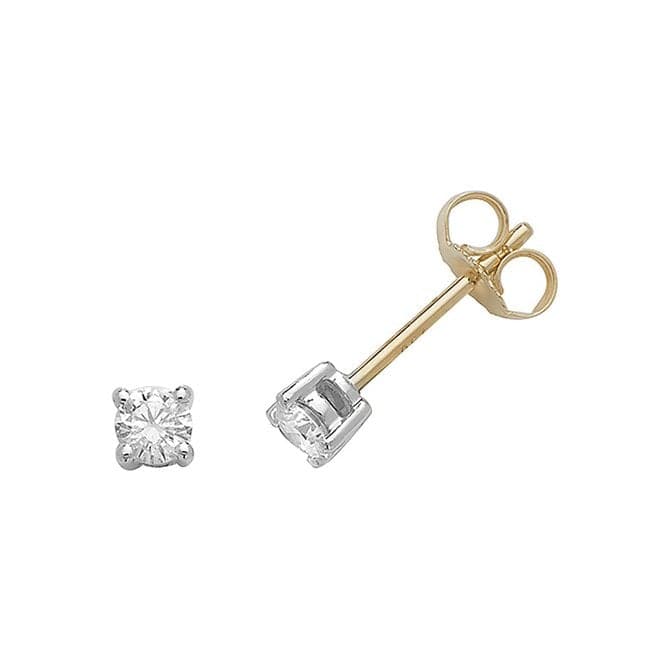 18ct Gold Studs EDQ186Diamond JewelleryEDQ186