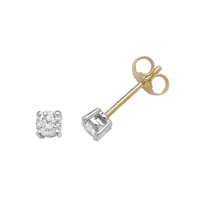 18ct Gold Studs EDQ187Diamond JewelleryEDQ187