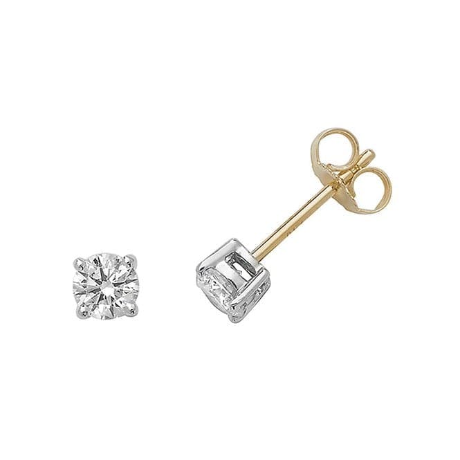 18ct Gold Studs EDQ189Diamond JewelleryEDQ189