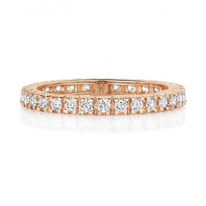 18ct Rose Gold Diamond Eternity Ring WQ259RWedding BandsWQ259R/L