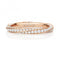 18ct Rose Gold Diamond Twist Ring WQ278RWedding BandsWQ278R/J