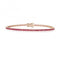 18ct Rose Gold Ruby Bracelet BDQ200RRGemstones JewelleryBDQ200RR