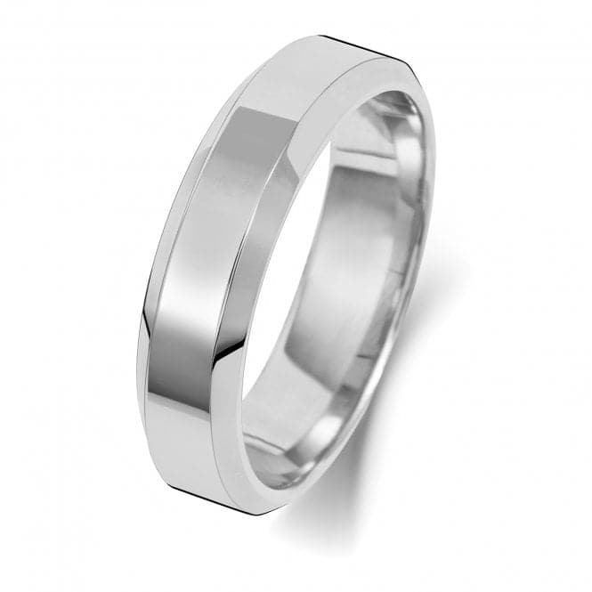 18ct Wedding Bevelled Edge Ring WQ145WHWedding BandsWQ145WH/M