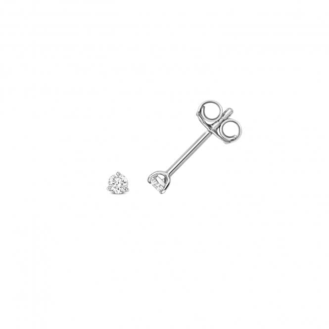 18ct White Gold Diamond 3 Claw Earring Studs EDQ336WDiamond JewelleryEDQ336W