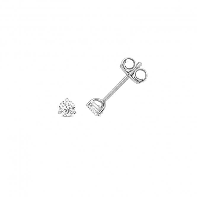 18ct White Gold Diamond 3 Claw Earring Studs EDQ339WDiamond JewelleryEDQ339W