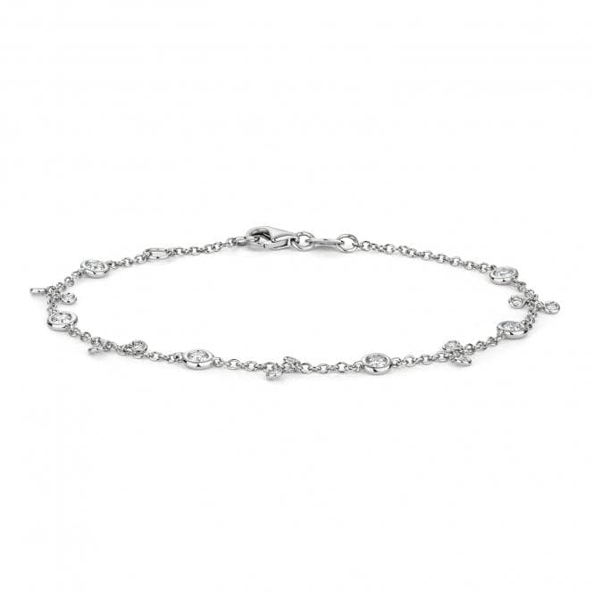 18ct White Gold Diamond Bracelet BDQ032WDiamond JewelleryBDQ032W