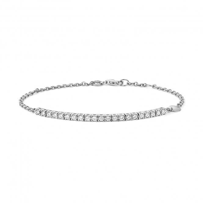 18ct White Gold Diamond Bracelet BDQ033WDiamond JewelleryBDQ033W