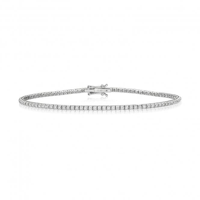 18ct White Gold Diamond Bracelet BDQ182WDiamond JewelleryBDQ182W