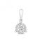 18ct White Gold Diamond Brilliant 3 Claw Pendant PDQ151WDiamond JewelleryPDQ151W