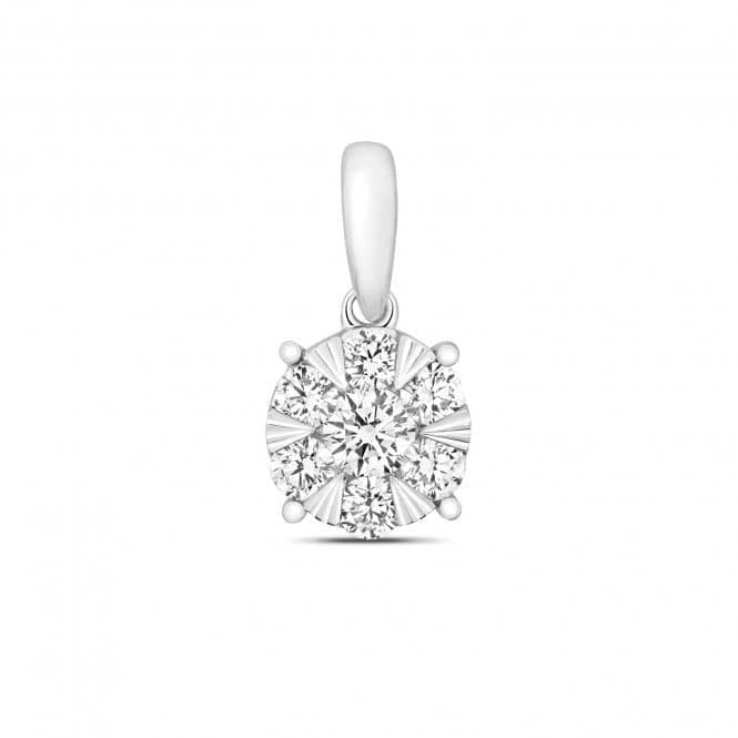 18ct White Gold Diamond Brilliant Pendant PDQ146WDiamond JewelleryPDQ146W