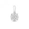18ct White Gold Diamond Brilliant Pendant PDQ146WDiamond JewelleryPDQ146W