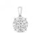 18ct White Gold Diamond Brilliant Pendant PDQ148WDiamond JewelleryPDQ148W