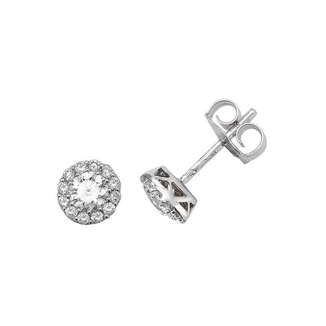 18ct White Gold Diamond Brilliant Studs EDQ169WDiamond JewelleryEDQ169W