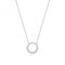 18ct White Gold Diamond Circle 15 1/2 Inch Necklace NDQ144WDiamond JewelleryNDQ144W