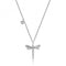 18ct White Gold Diamond Dragonfly Necklace NDQ141WDiamond JewelleryNDQ141W