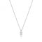 18ct White Gold Diamond Emerald Cut Necklace NDQ158WDiamond JewelleryNDQ158W